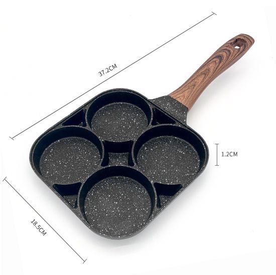 4 hole fryer pan square type