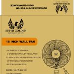 SUPER GOLDEN Stand Fan & Wall Fan 18 inch, Shipment