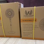 SUPER GOLDEN Stand Fan & Wall Fan 18 inch, Shipment