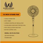 SUPER GOLDEN Stand Fan & Wall Fan 18 inch, Shipment