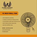 SUPER GOLDEN Stand Fan & Wall Fan 18 inch, Shipment