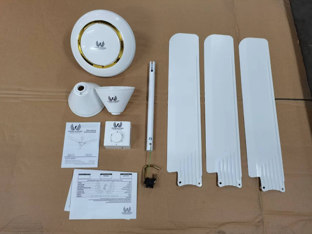 SUPER GOLDEN Ceiling Fans 56 inch, Shipment