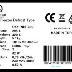OXYTECH Turkish Chest Freezer 320L Shipments