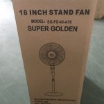 SUPER GOLDEN Stand Fan & Wall Fan 18 inch, Shipment